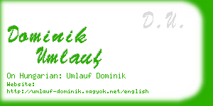 dominik umlauf business card